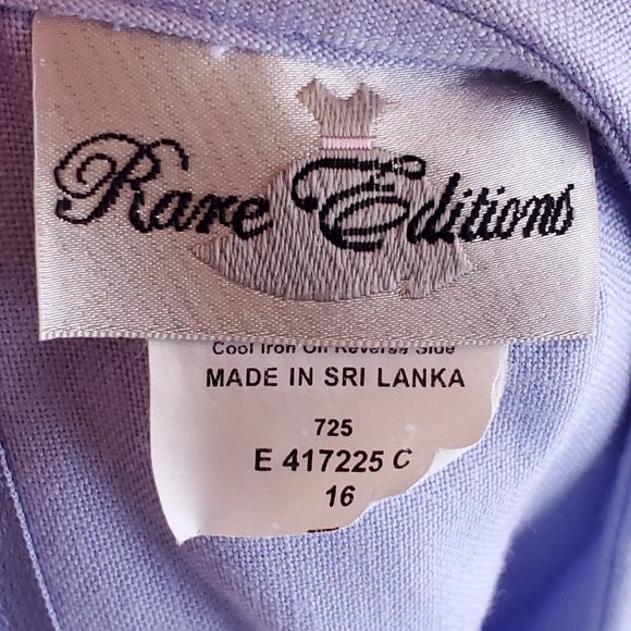 VINTAGE Babydoll Dress Empire Waist Lavender Purple Bow 60s Cotton Size S - Picture 7 of 8